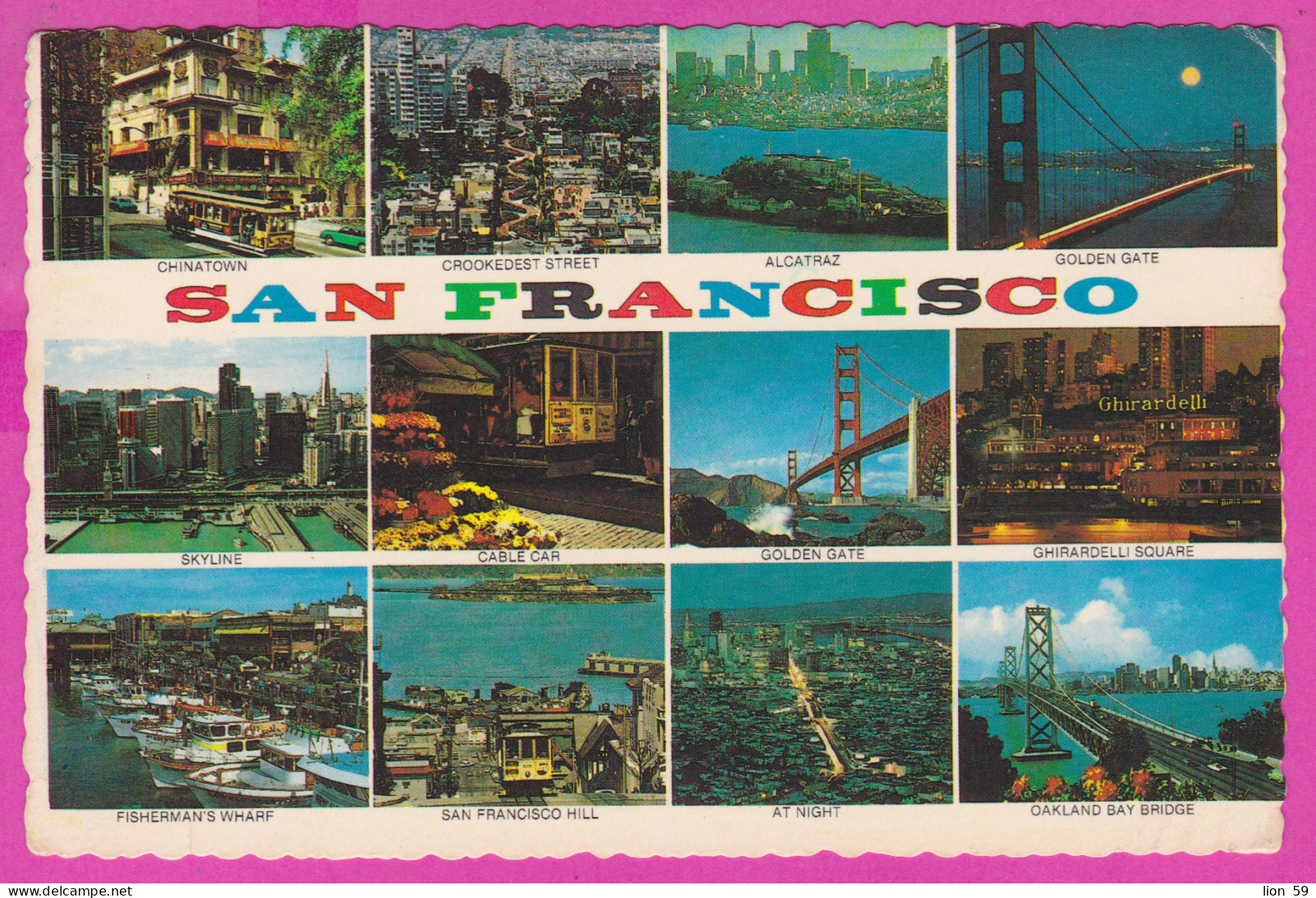 292551 / United States San Francisco Chinatown Bridge PC USED (O) 1979  28c. Remote Outpost New Nation Building Westward - San Francisco