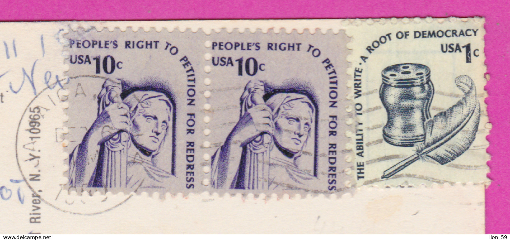 292553 / United States New York City Empire State Building PC USED (O) 1977 - 21c People's Right To Petition For Redress - Empire State Building