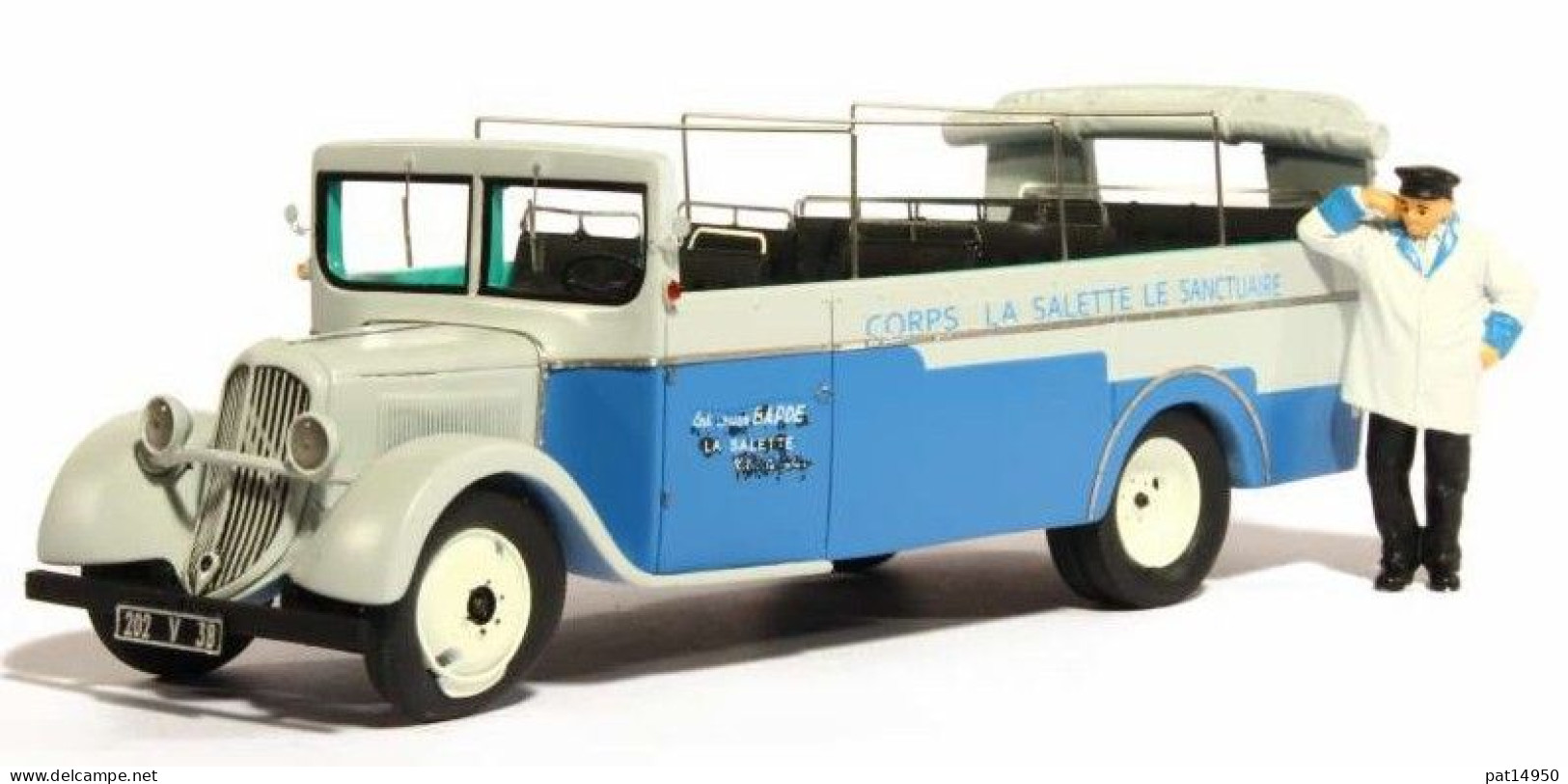 PAT14950 CITROËN U23 CHABOUD BUS OUVERT De 1946 CORPS LA SALETTE LE SANCTUAIRE ISERE-  PERFEX 305 - Commercial Vehicles