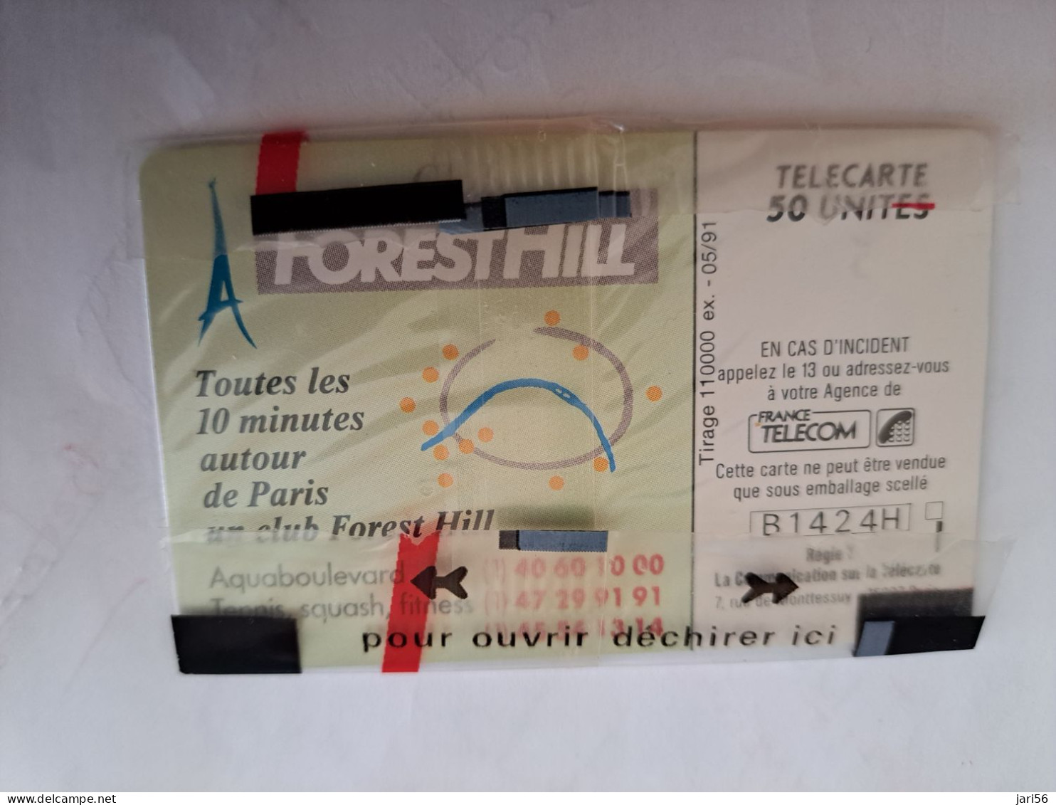 FRANCE/FRANKRIJK   CHIPCARD   50 UNITS / FOREST HILL    MINT IN WRAPPER     WITH CHIP     ** 14111** - Voorafbetaalde Kaarten: Gsm