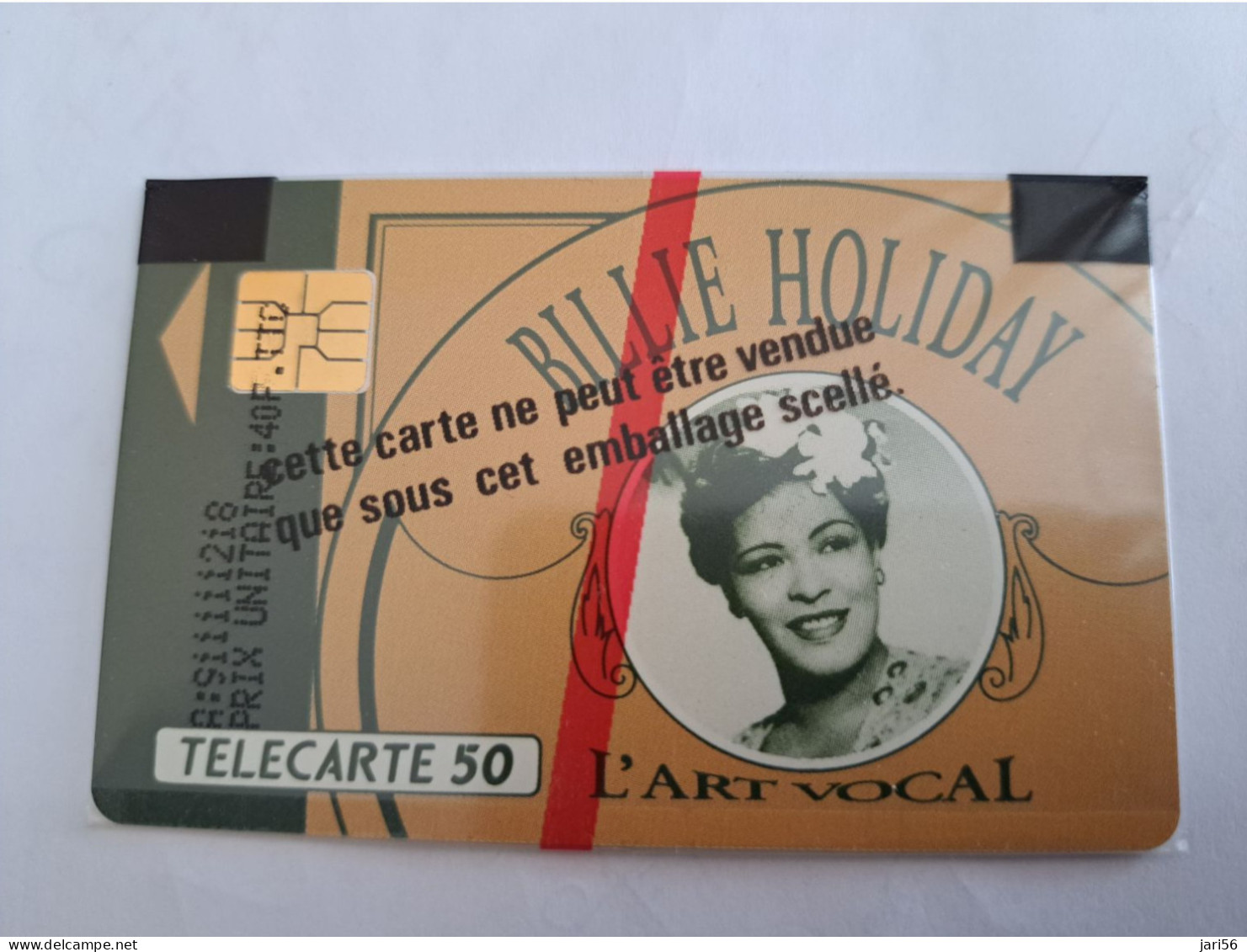 FRANCE/FRANKRIJK   CHIPCARD   50 UNITS / BILLIE HOLIDAY/   MINT IN WRAPPER     WITH CHIP     ** 14112** - Nachladekarten (Handy/SIM)