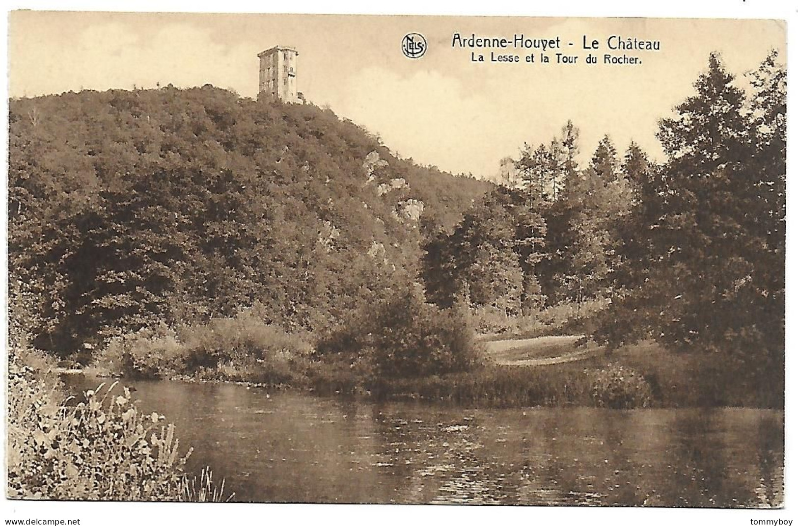 CPA Ardenne-Houyet, Le Château, La Lesse Et La Tour Du Rocher - Houyet