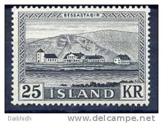 ICELAND 1957 Bessastadir 25 Kr. MNH (**).  Michel 319 - Nuovi