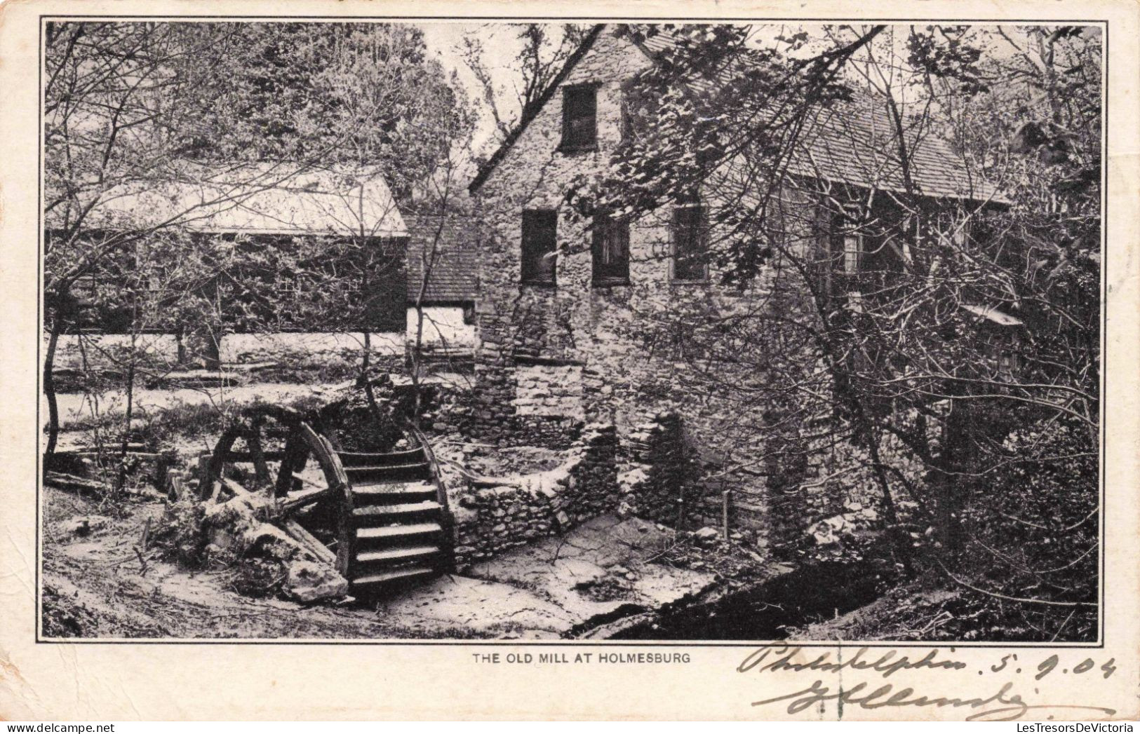 CPA - Moulin à Eau - The Old Mill At Holmesburg - Oblitérée En 1904 - Ruines - Carte Postale Ancienne - Molinos De Agua