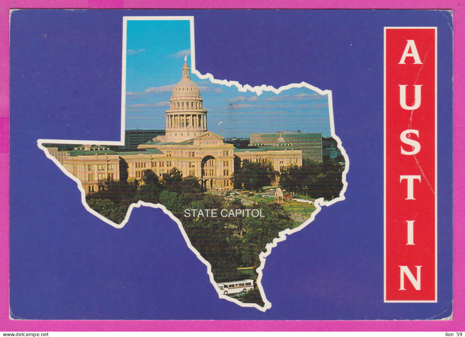 292567 / United States  Austin State Capital Of Texas Capitol  PC USED (O) 1993 - 40¢ William T. Piper Aviation Pioneer - Austin