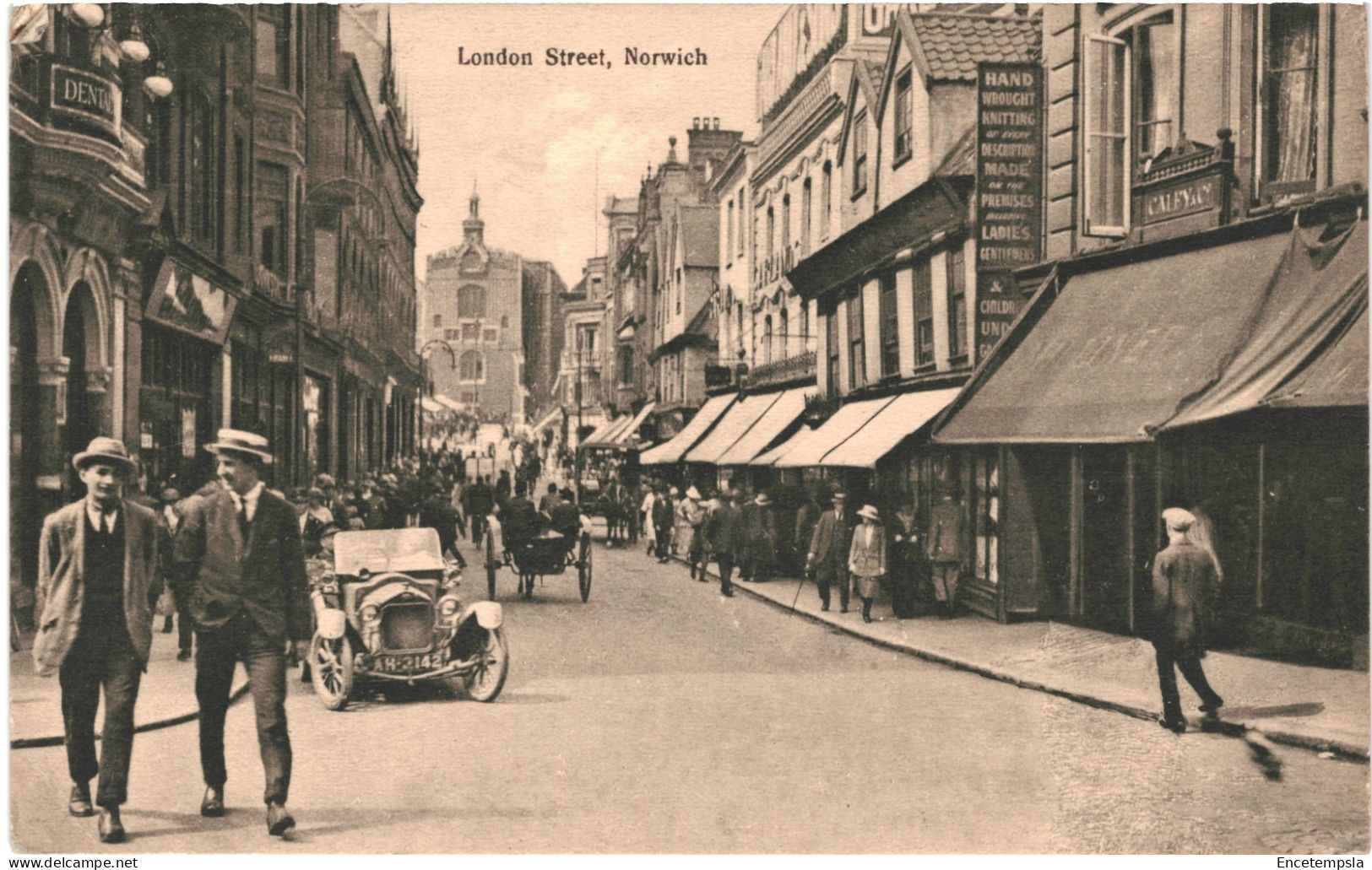 CPA  Carte Postale Royaume Uni Norwich  London Street Vieux Tacot  1922 VM69447 - Norwich