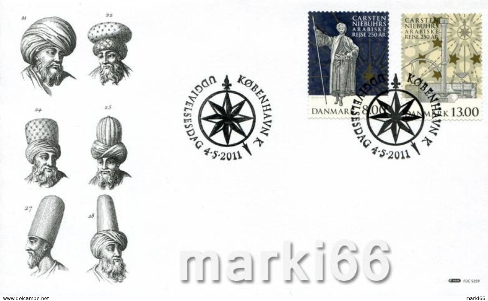 Denmark - 2011 - 250 Years Of Arabian Expedition By Carsten Niebuhrs - FDC With Stamp Set - Lettres & Documents