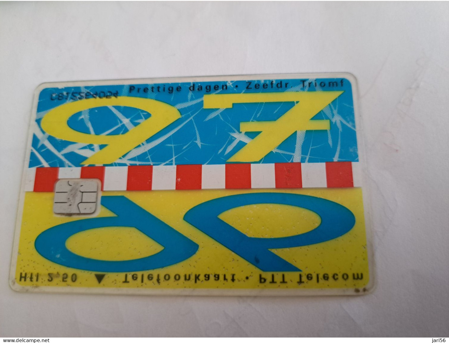 NETHERLANDS / CHIP ADVERTISING CARD/ HFL 2,50/ TRANSPARANT  ZEEFDRUKKERIJ TRIOMF    /  CRD 377   /USED /   ** 14141** - Privé