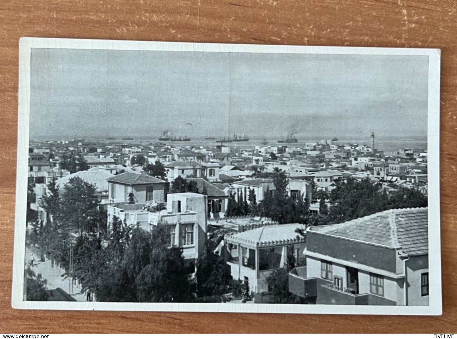 JUDAICA POSTCARD POSTKARTE FIRST SERIES OF ELIAHU BROS NO. 27 TEL AVIV,  GENERAL VIEW. PALESTINE 1930’S - Palestine