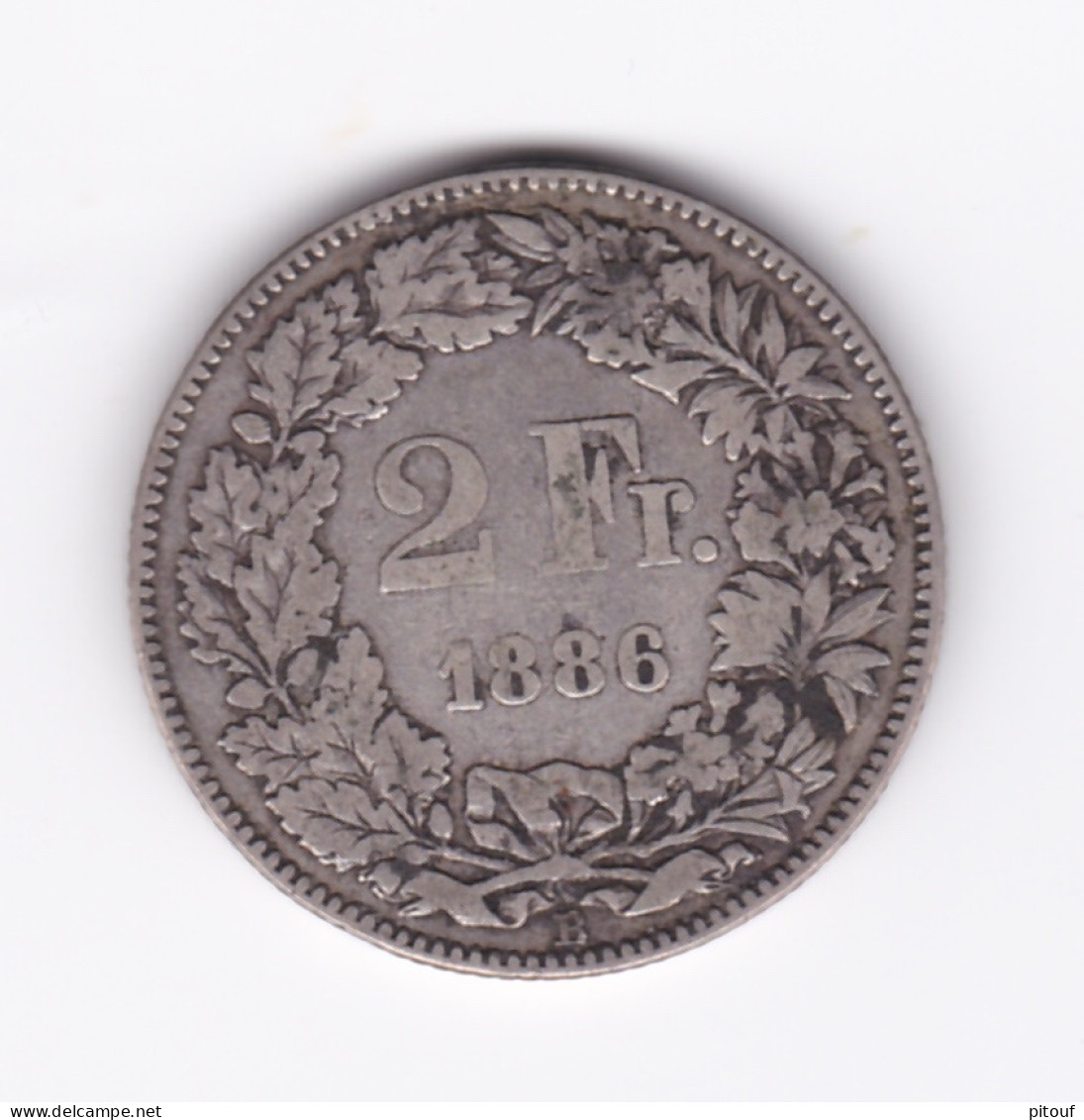 Peu Commune 2 Francs Suisse 1886 B   TB à TTB - Autres & Non Classés