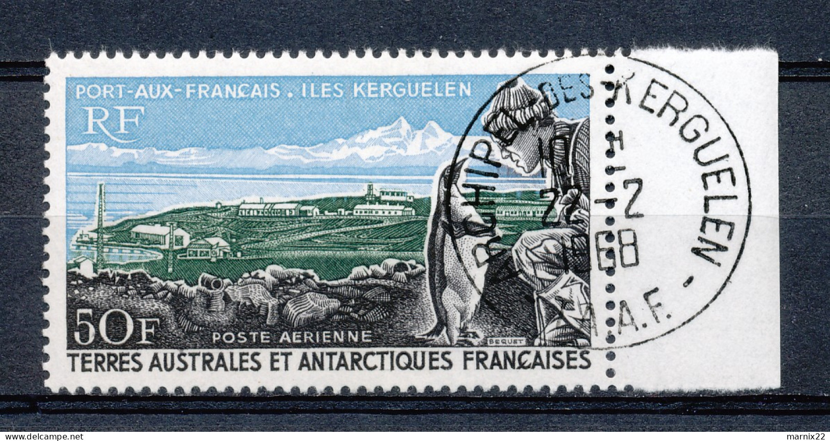 1968 - 50 Fr. PORT-aux-FRANCAIS, ILES KERGUELEN - APTENODYTES FORSTERI - VFU                                        Hk32 - Oblitérés