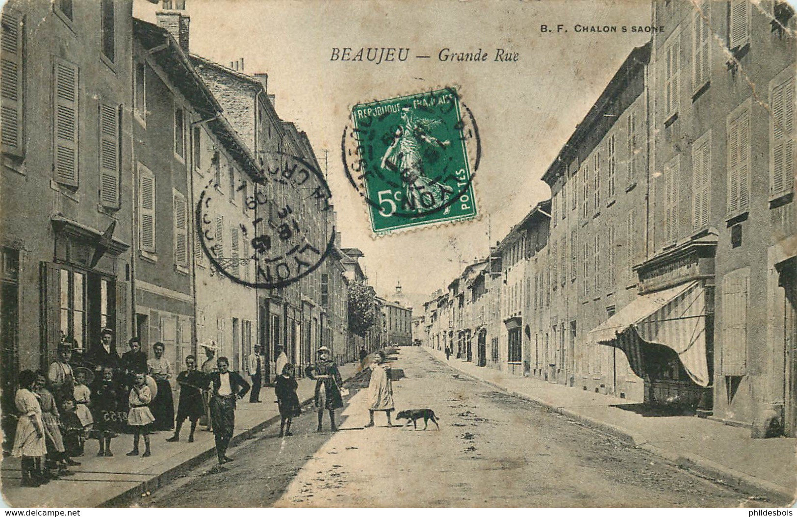 RHONE  BEAUJEU  Grande Rue  (angsupdrt) - Beaujeu