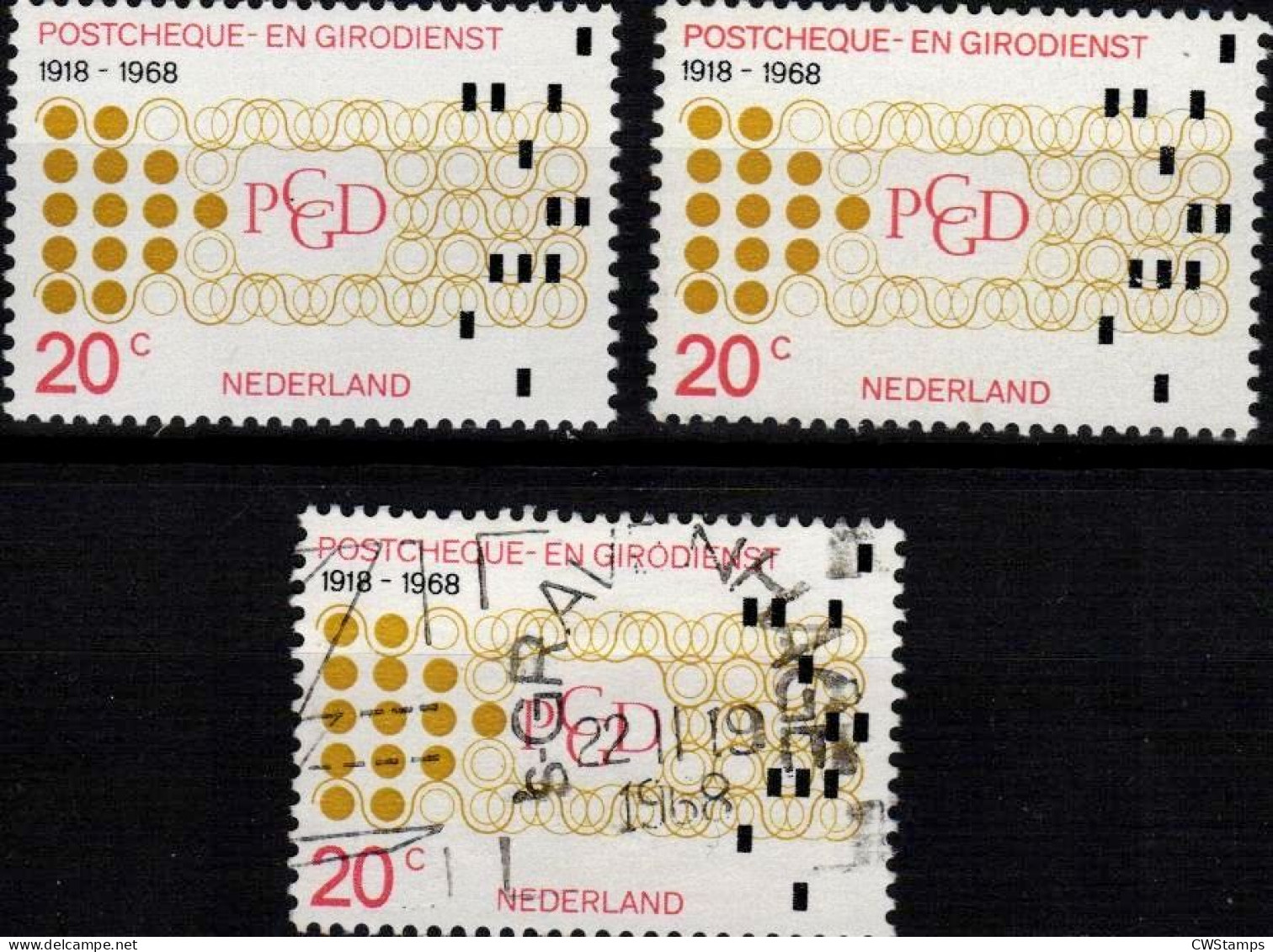 Nederland 1968 NVPH 900  2 X Mnh 1 X Used - Other & Unclassified