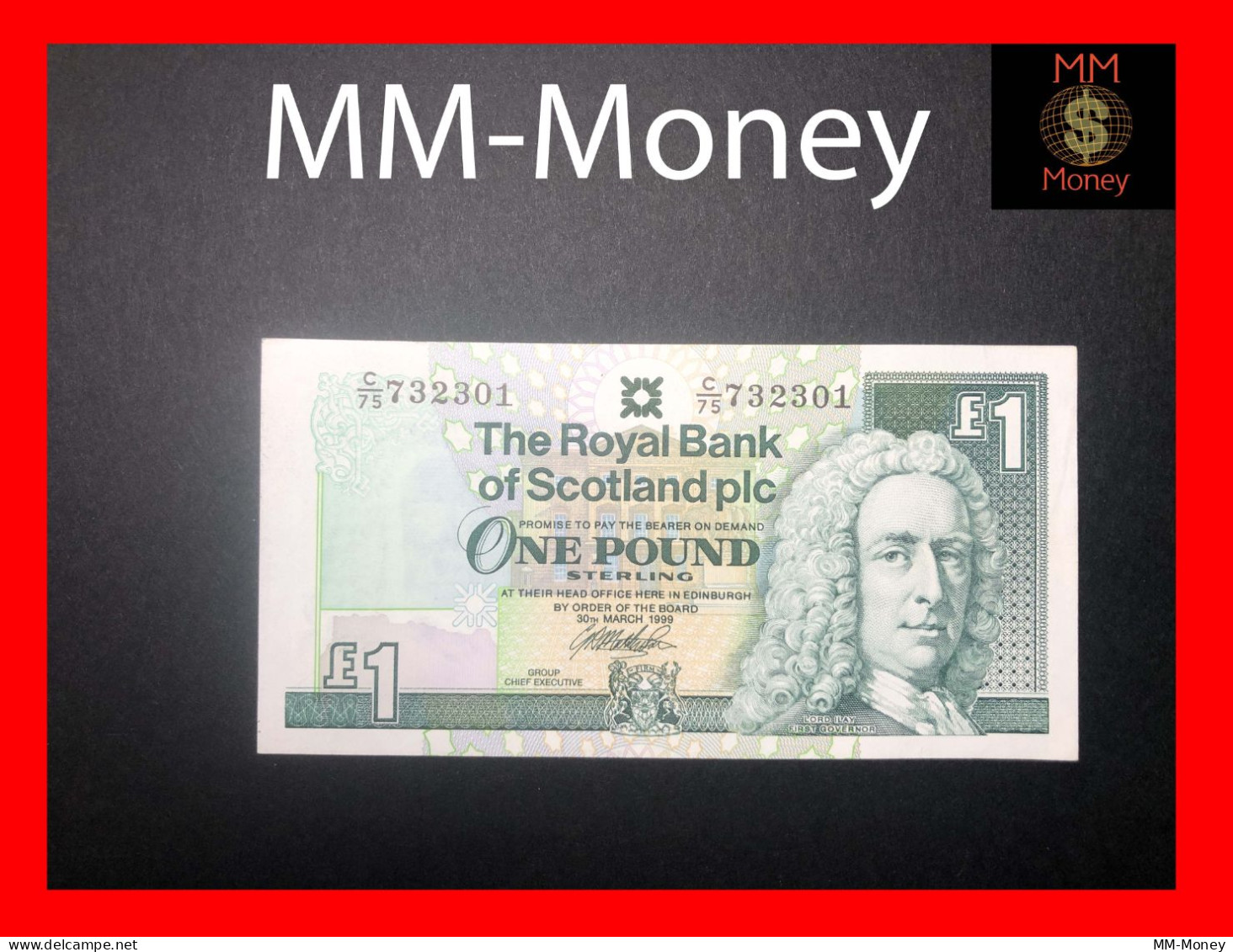 SCOTLAND 1 £ 30.3.1999  P. 351 "Royal Bank Of Scotland"    AU \ UNC - 1 Pond