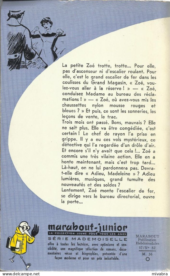 MARABOUT JUNIOR SERIE MADEMOISELLE N° 36 - GALERIES DE LA MADELEINE - DOMINIQUE FOREL - 1957 - Marabout Junior