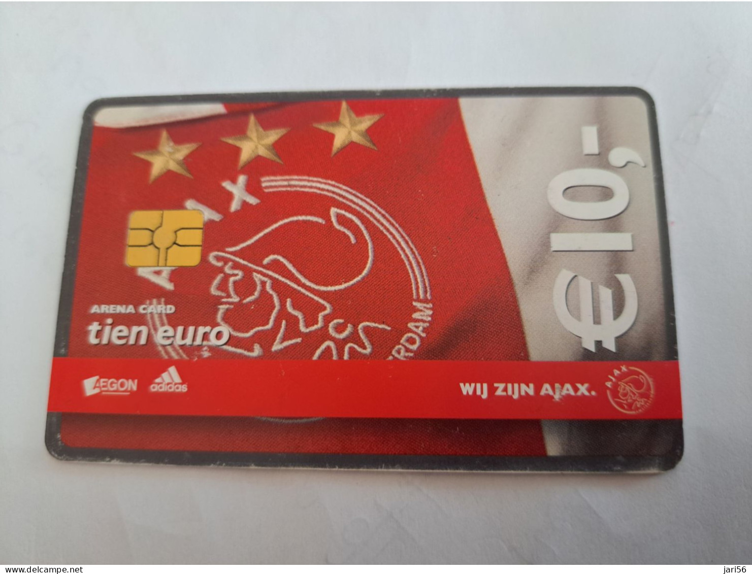 NETHERLANDS  ARENA CARD FOOTBAL/SOCCER  AJAX AMSTERDAM    €10,- USED CARD  ** 14157** - Pubbliche