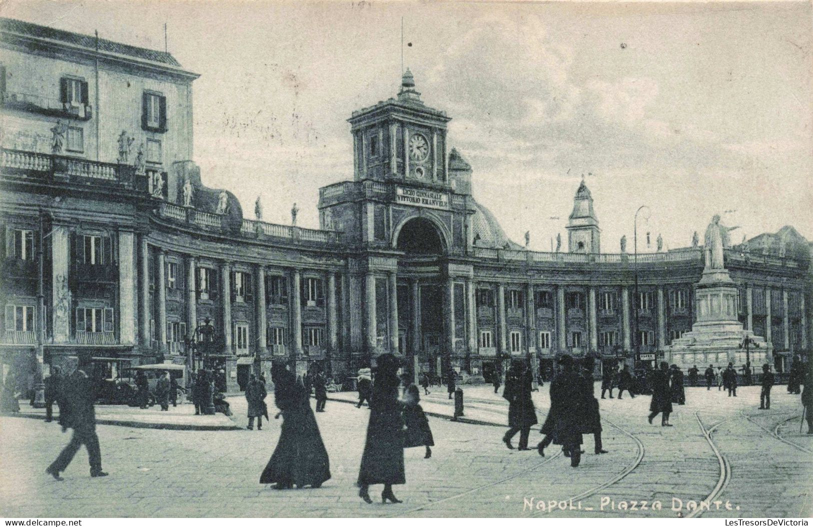 ITALIE - NAPLES - PLAZZA DANTE - Animé - Monuments - Carte Postale Ancienne - Napoli (Naples)