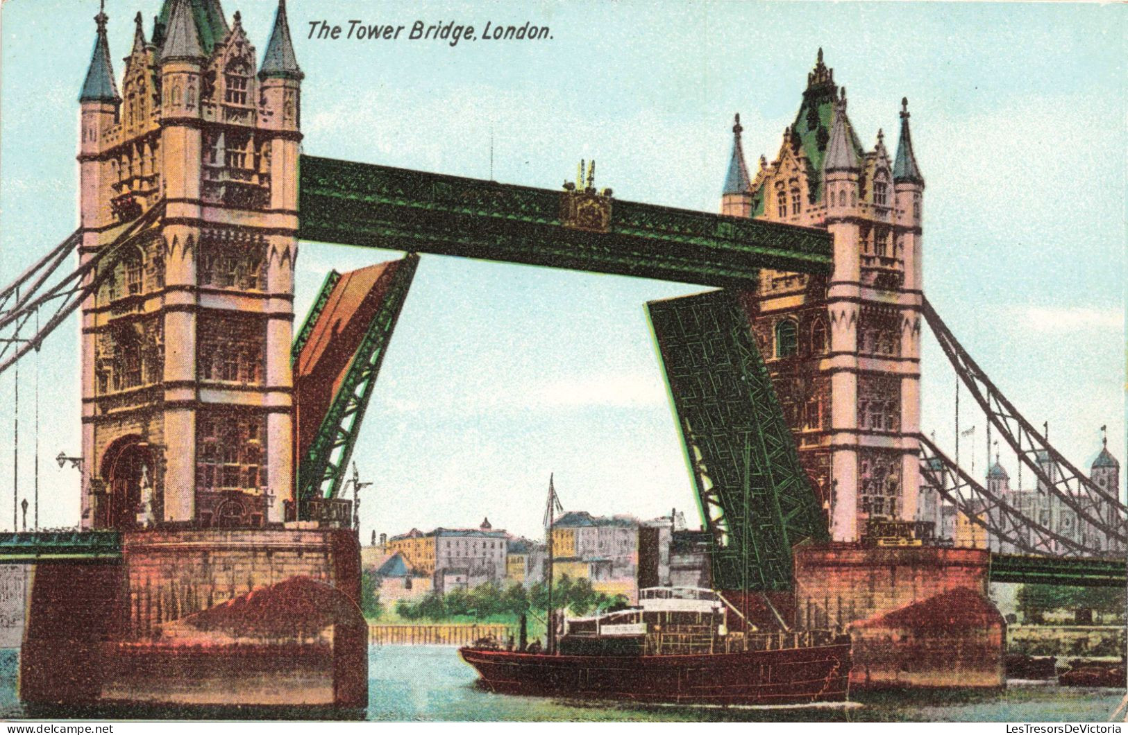 ROYAUME UNIS - London - The Tower Bridge London - Bateau - Colorisé - Carte Postale Ancienne - Tower Of London