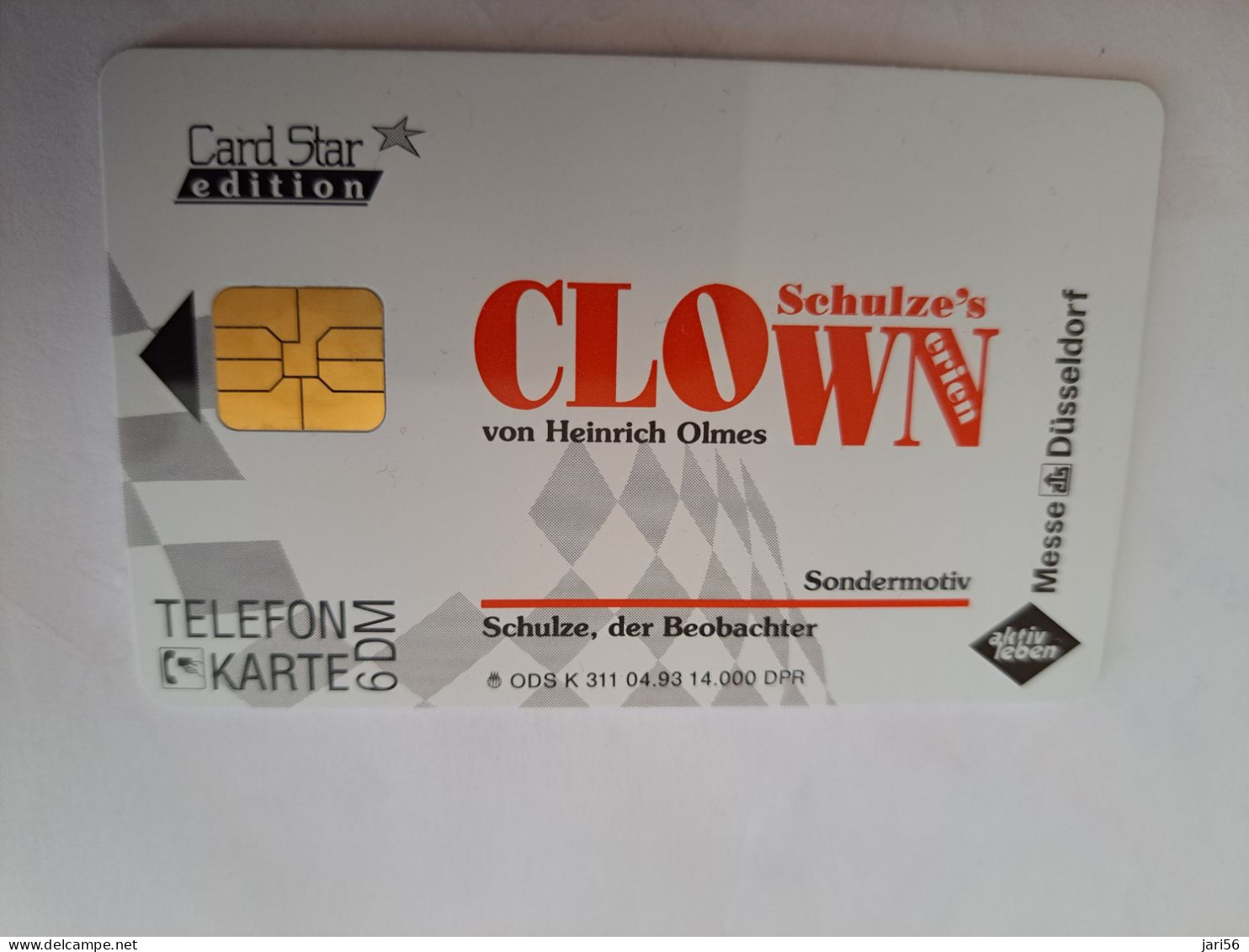 DUITSLAND/ GERMANY  CHIPCARD /CLOWN/ CARD STAR EDITION  / 14000 EX   / 6 DM  CARD / K 311 MINT  CARD     **14164** - S-Series: Schalterserie Mit Fremdfirmenreklame