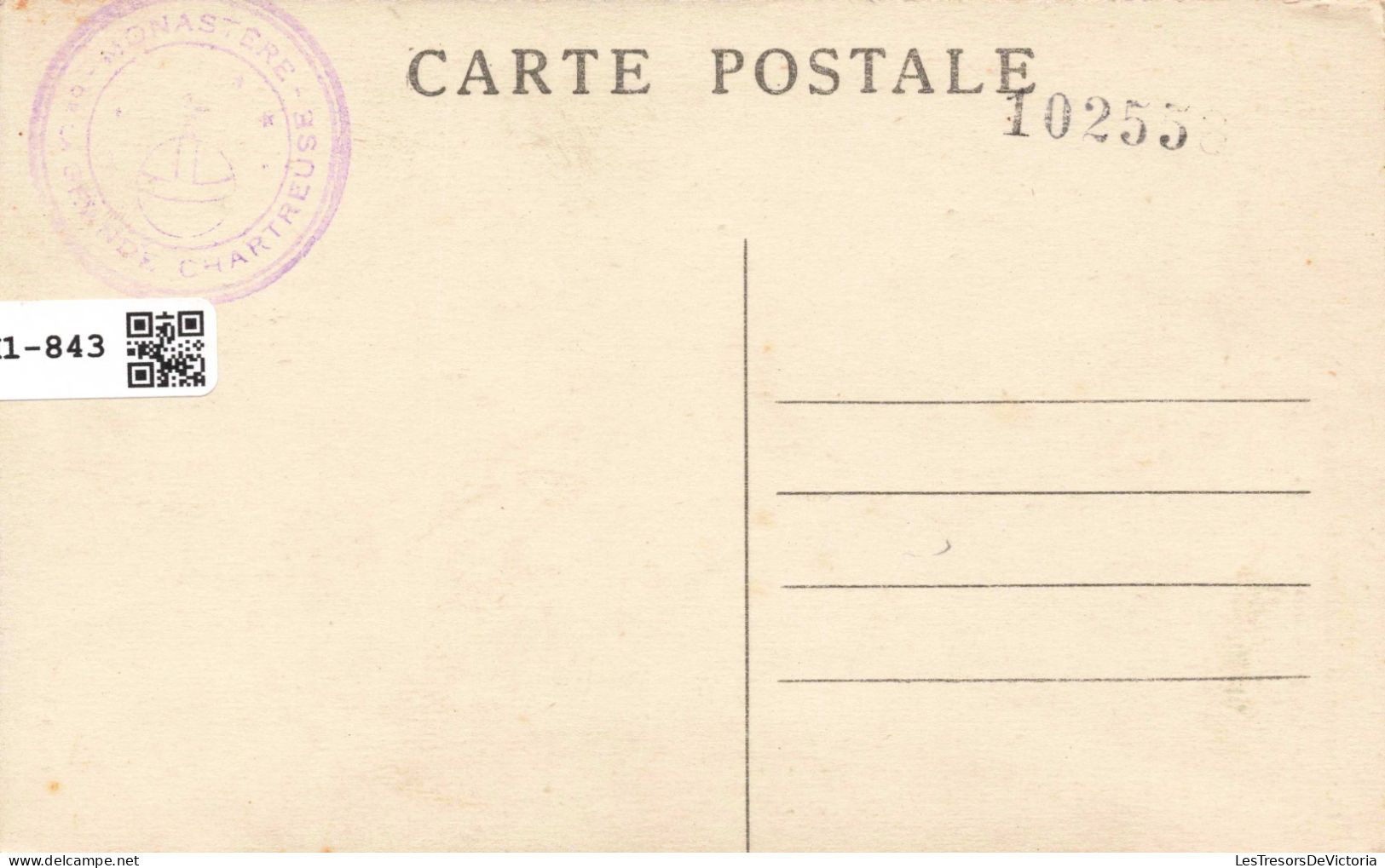 FRANCE Saint Pierre D'Entremont - Couvent De La Grande-Chartreuse - Chapelle Des étrangers - Carte Postale Ancienne - Saint-Pierre-d'Entremont