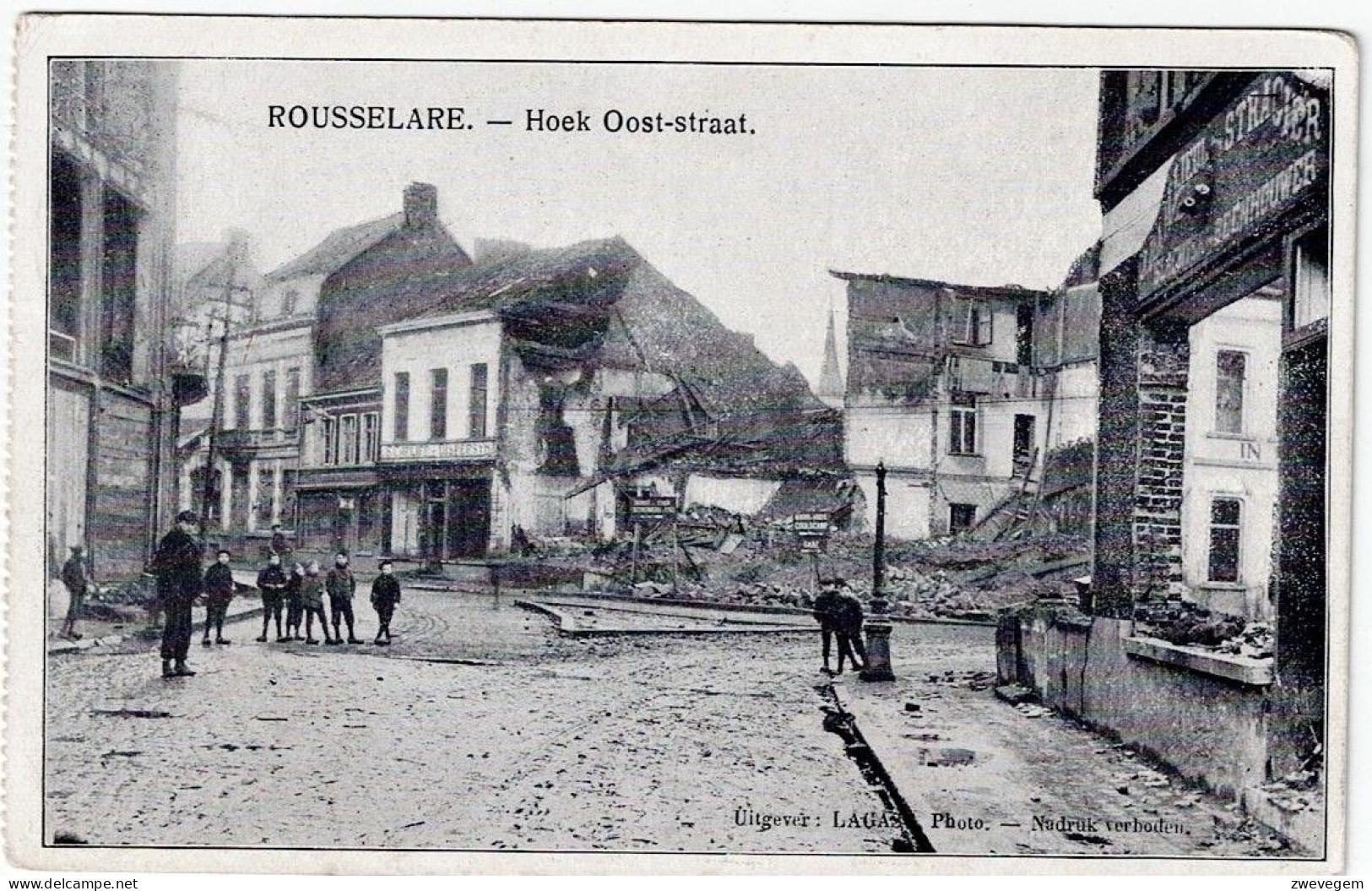 ROUSSELARE. (Roeselare) - Hoek Oost-straat - Roeselare