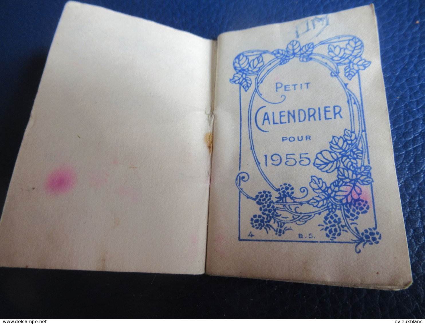 Petit Calendrier De Poche /Papeterie Librairie JOUANNEM/Bastide  3 Place Fournier/ LIMOGES/ 1955   CAL521 - Andere & Zonder Classificatie