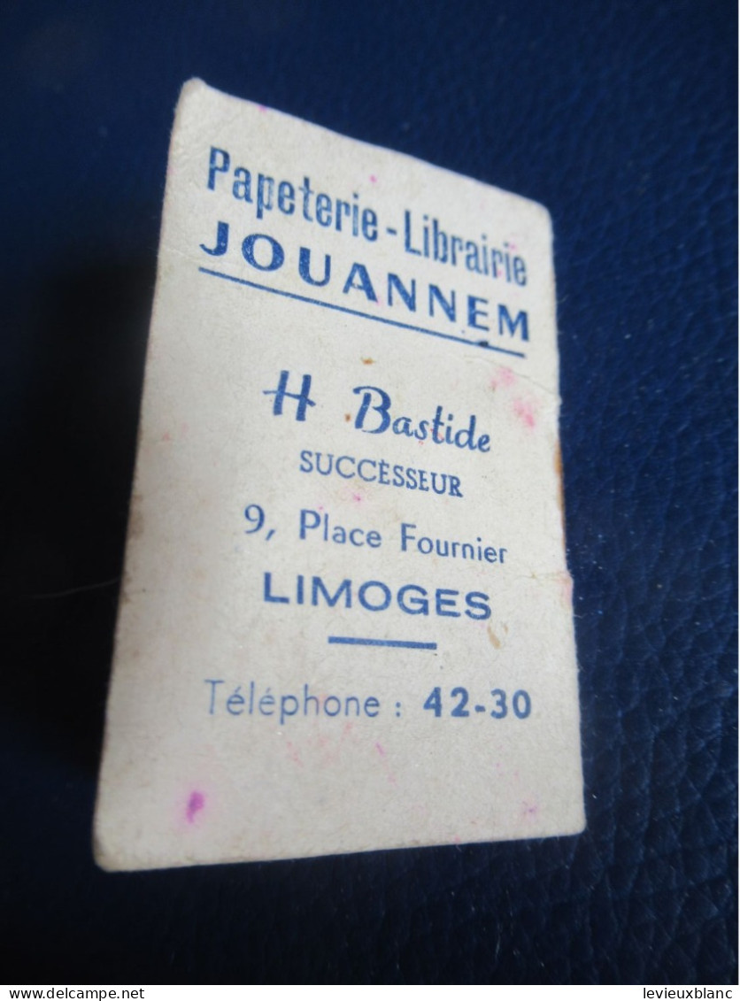 Petit Calendrier de Poche /Papeterie Librairie JOUANNEM/Bastide  3 place Fournier/ LIMOGES/ 1955   CAL521