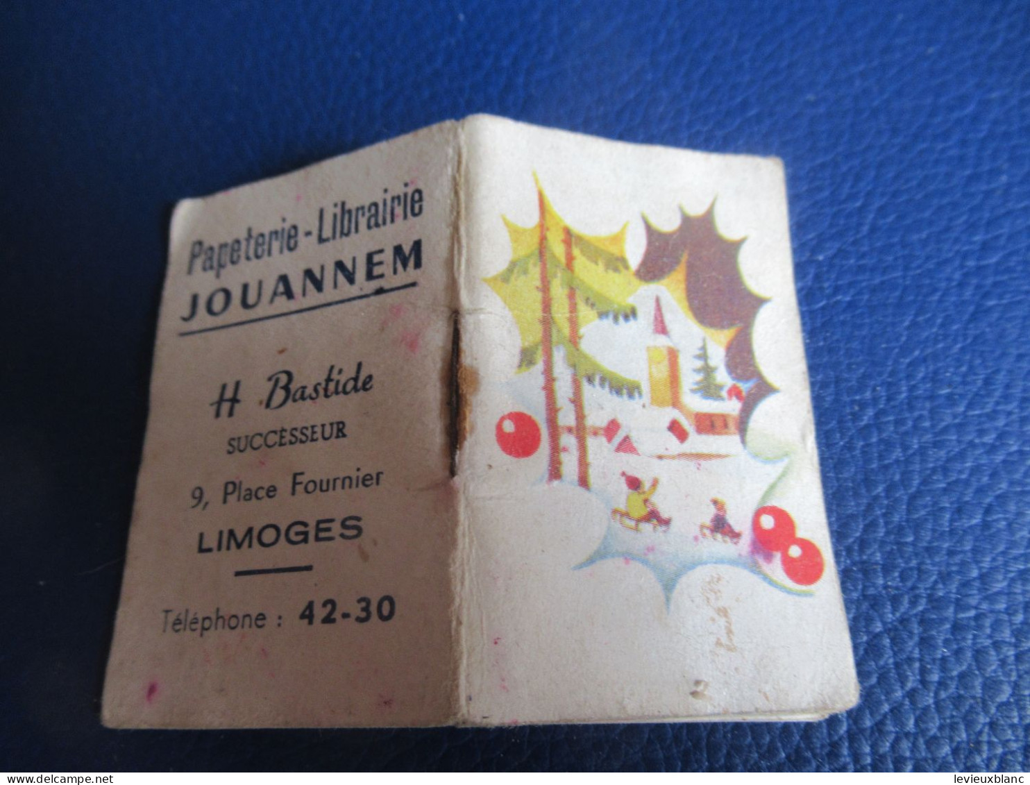 Petit Calendrier de Poche /Papeterie Librairie JOUANNEM/Bastide  3 place Fournier/ LIMOGES/ 1955   CAL521