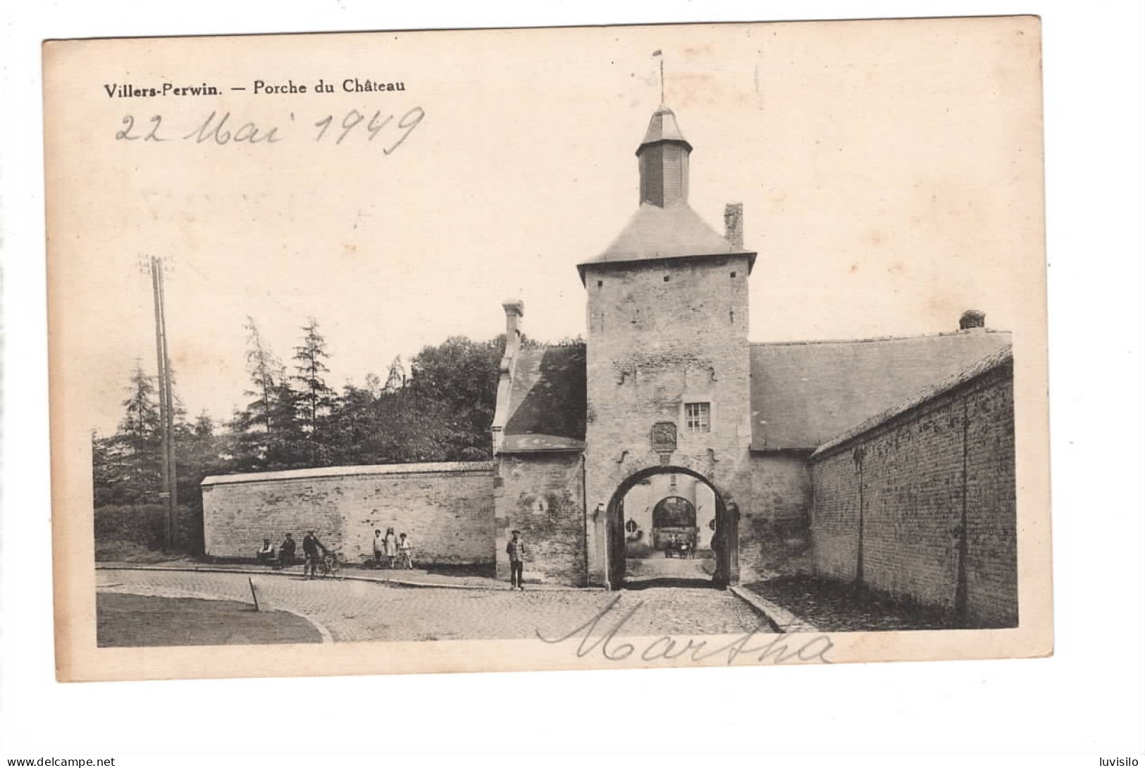 Villers Perwin Porche Du Château - Les Bons Villers