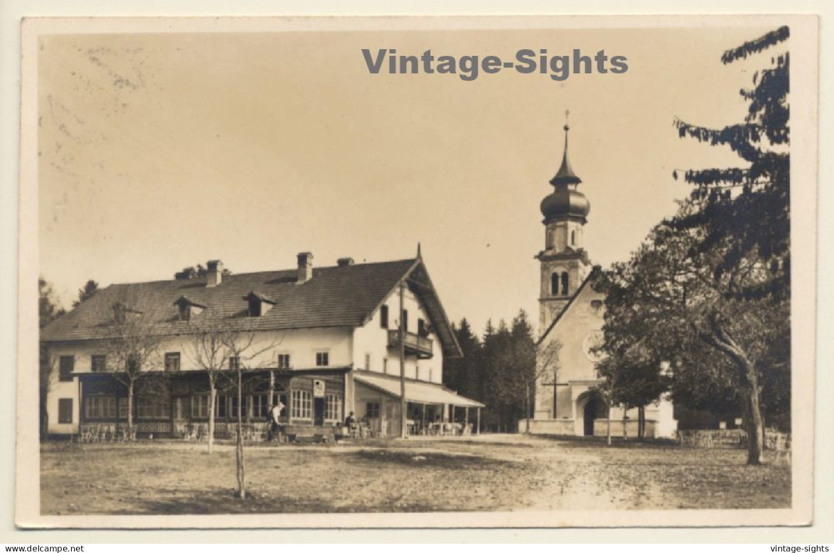 Judenstein Bei Hall - Tirol / Austria: Village & Church (Vintage RPPC 1920) - Landeck