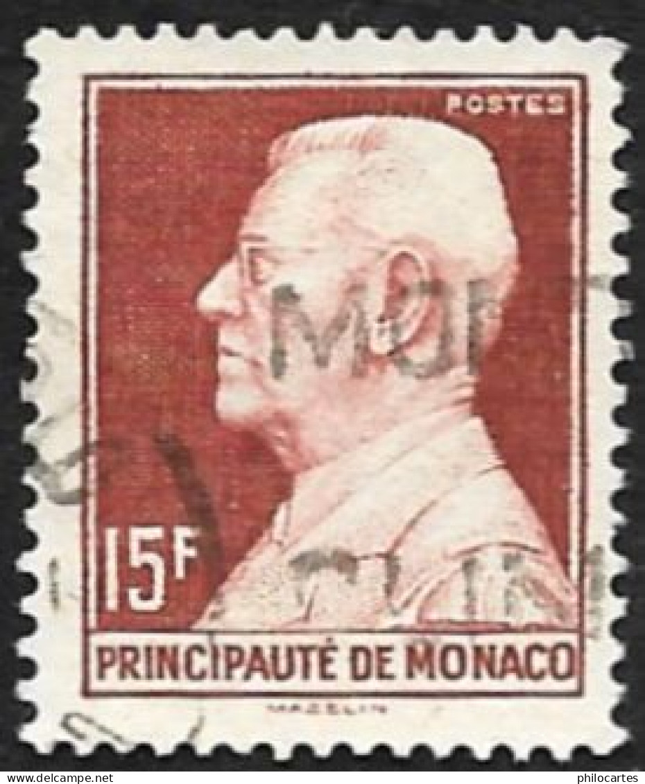 MONACO  1948-49  -  YT  305B -  Louis II - Obliitéré - Cote 4e - Usati
