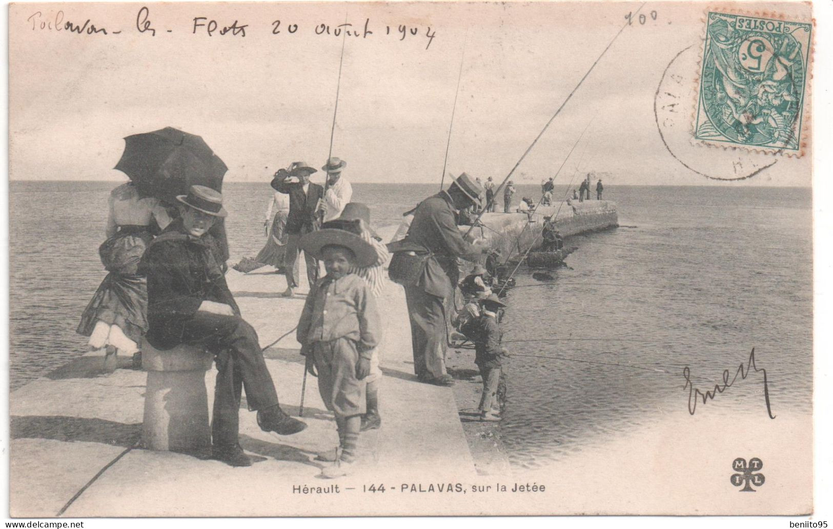 CPA De PALAVAS - Sur La Jetée. - Palavas Les Flots