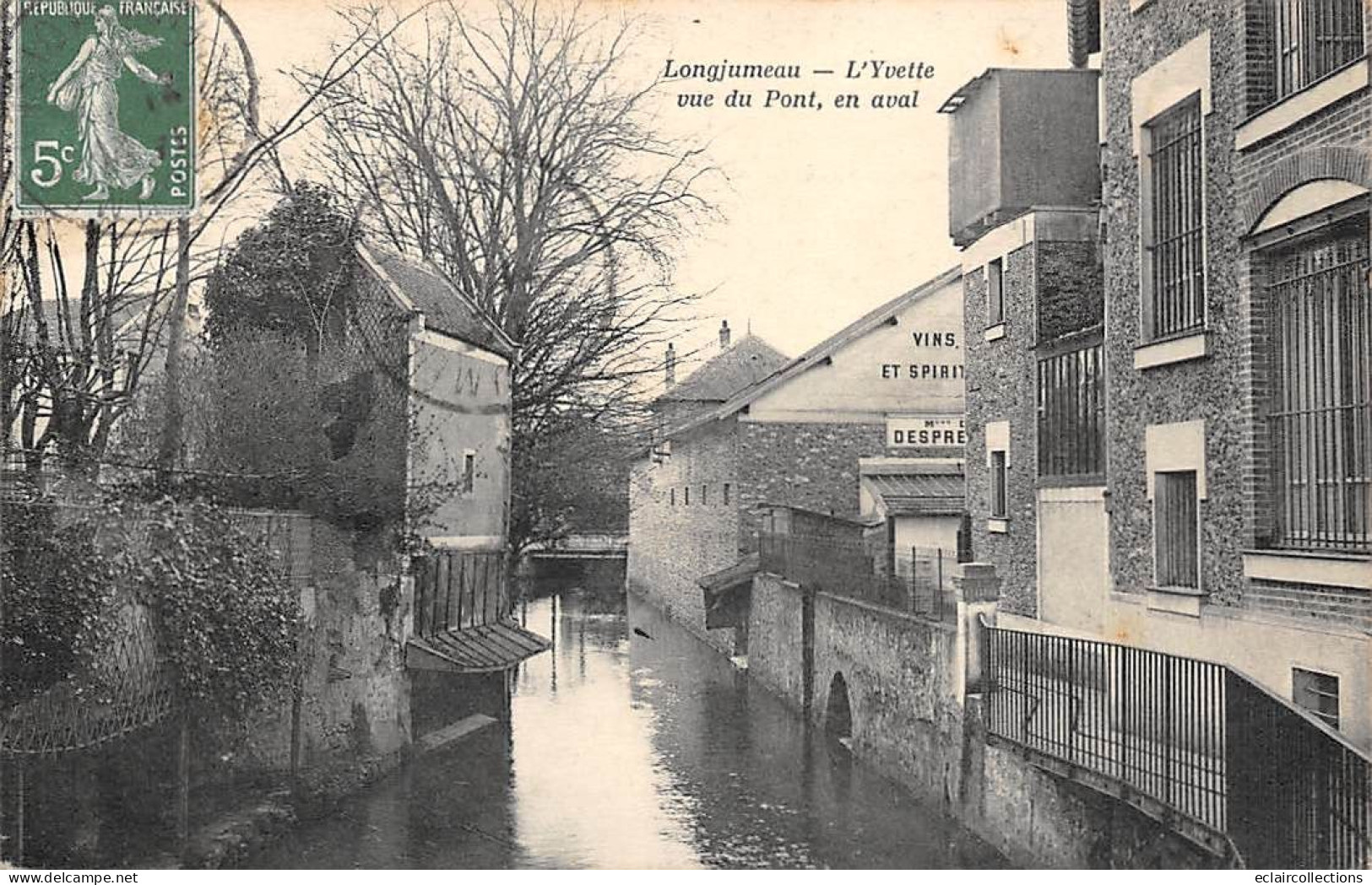 Limours          91           L'Yvette Vue Du Pont En Aval             (voir Scan) - Limours