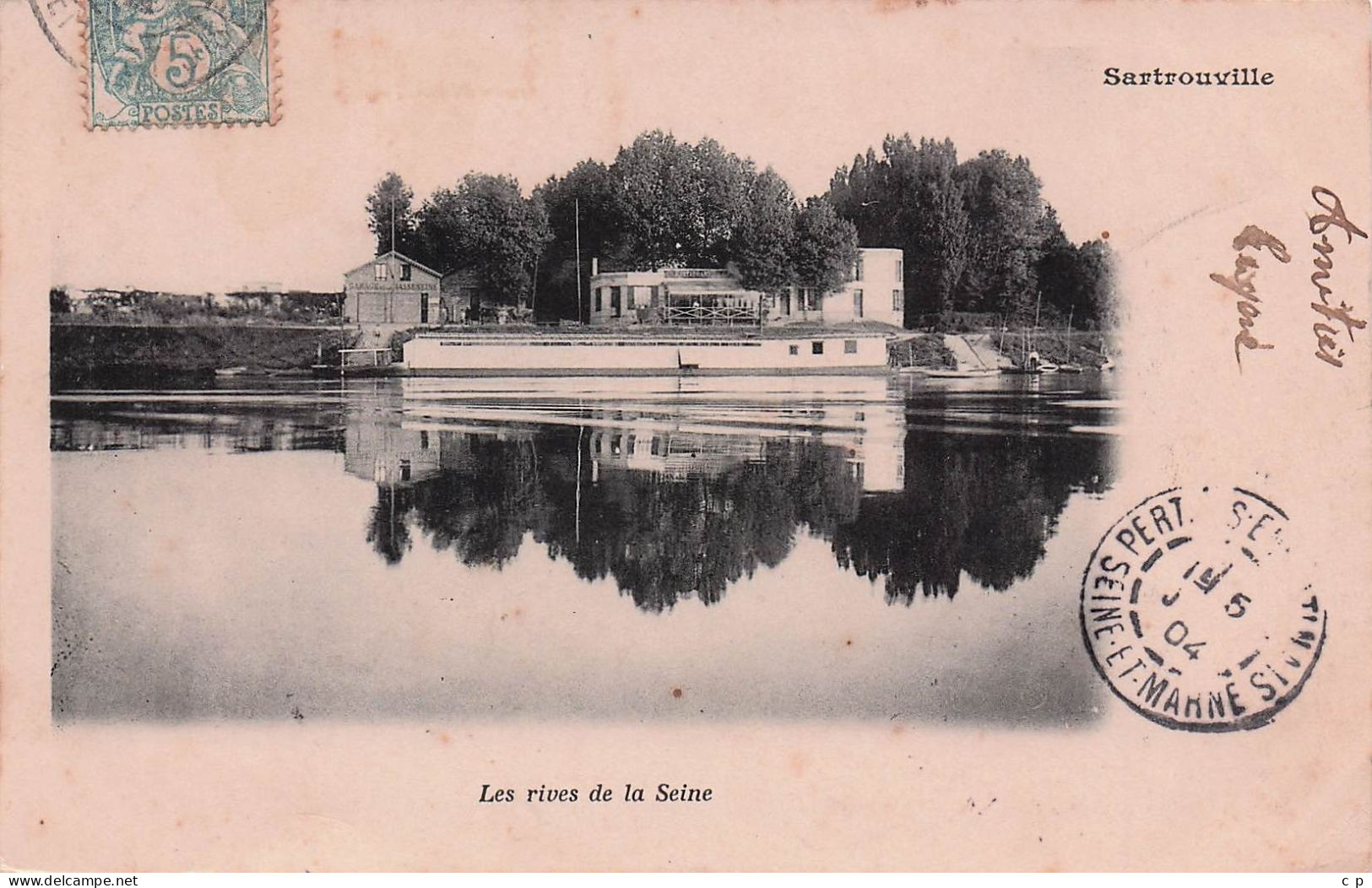 Sartrouville - Les Rives De La Seine - Bateaux - Peniches - CPA°J - Sartrouville