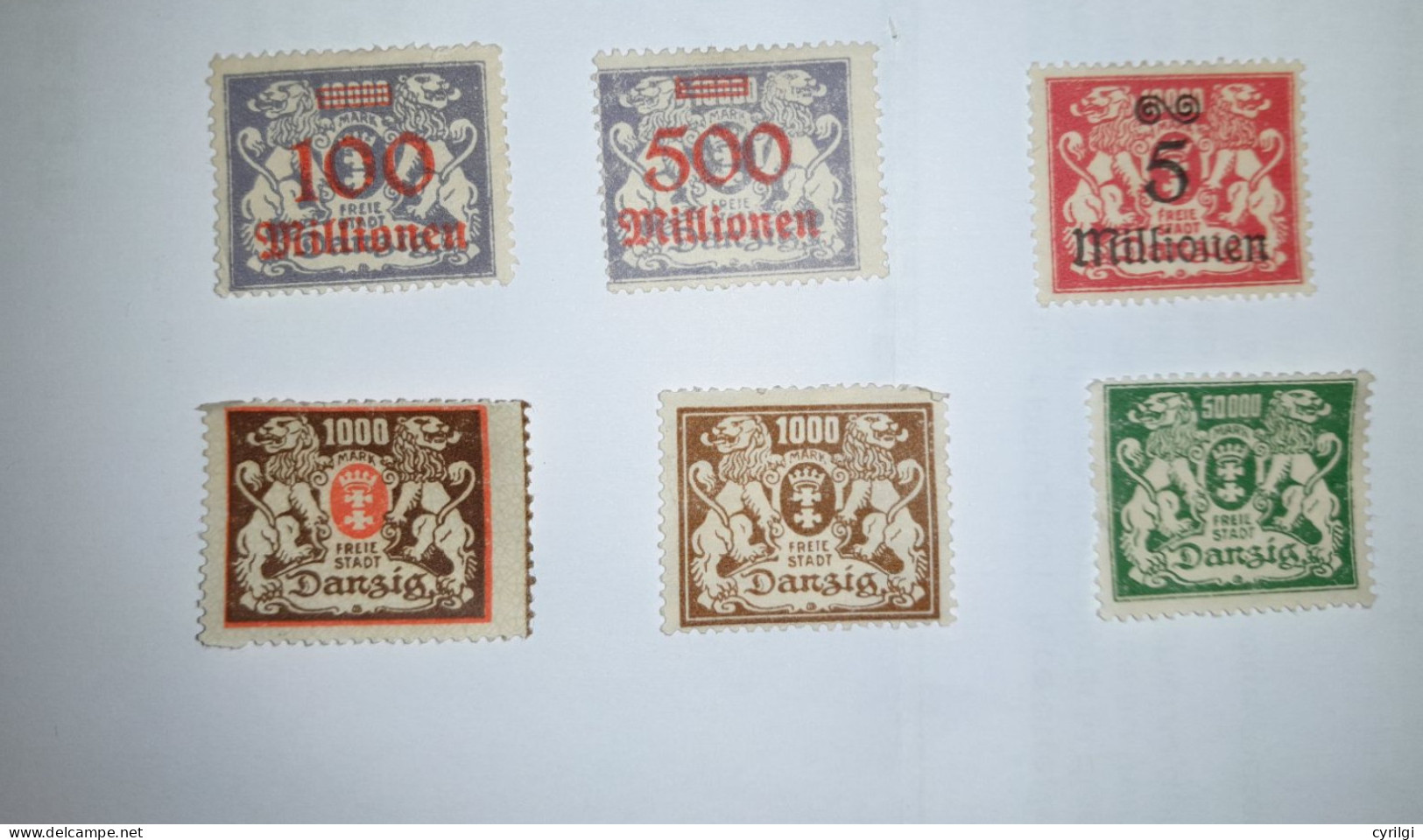 Lot 20 Timbres - Dantzig - Service- Taxe - Ob- Nsc- Charnière - Other & Unclassified