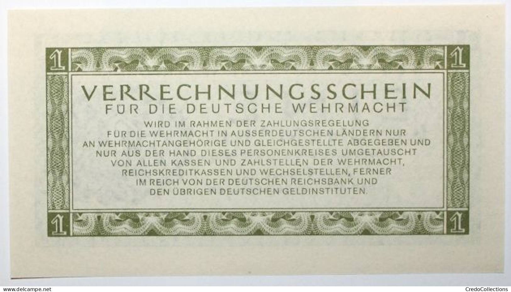 Allemagne - 1 ReichsMark - 1944 - PICK M38 - NEUF - Verrechnungsscheine - Dt. Wehrmacht