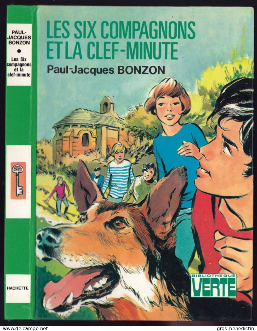 Hachette - Bibliothèque Verte - Paul-Jacques Bonzon - "Les Six Compagnons Et La Clef-minute" - 1980 - #Ben&6C - Bibliotheque Verte