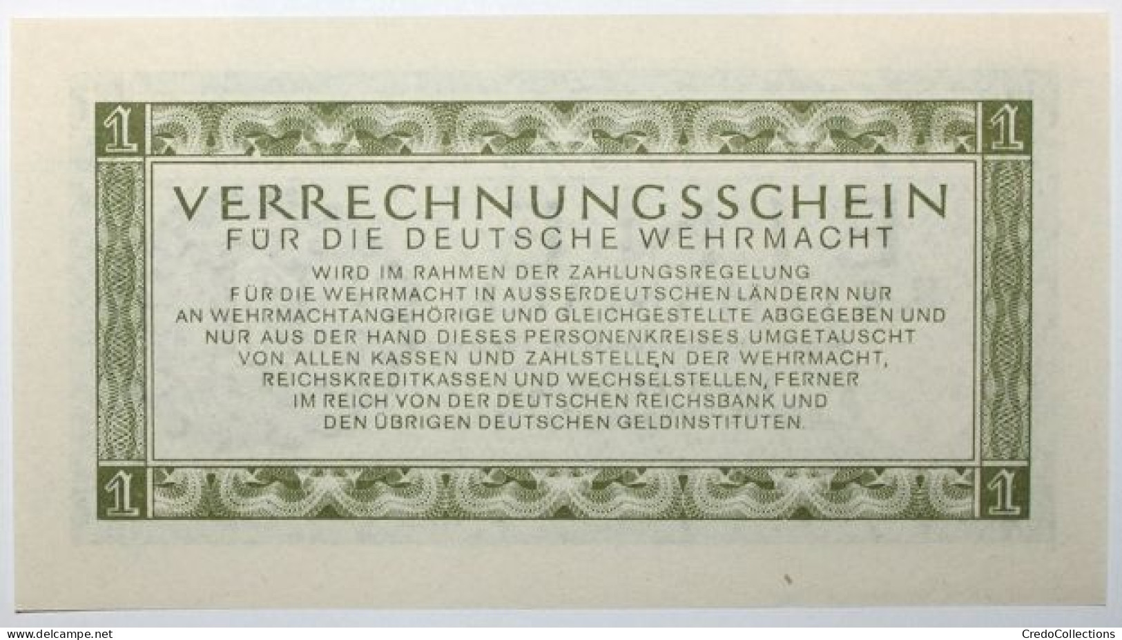 Allemagne - 1 ReichsMark - 1944 - PICK M38 - NEUF - Verrechnungsscheine - Dt. Wehrmacht