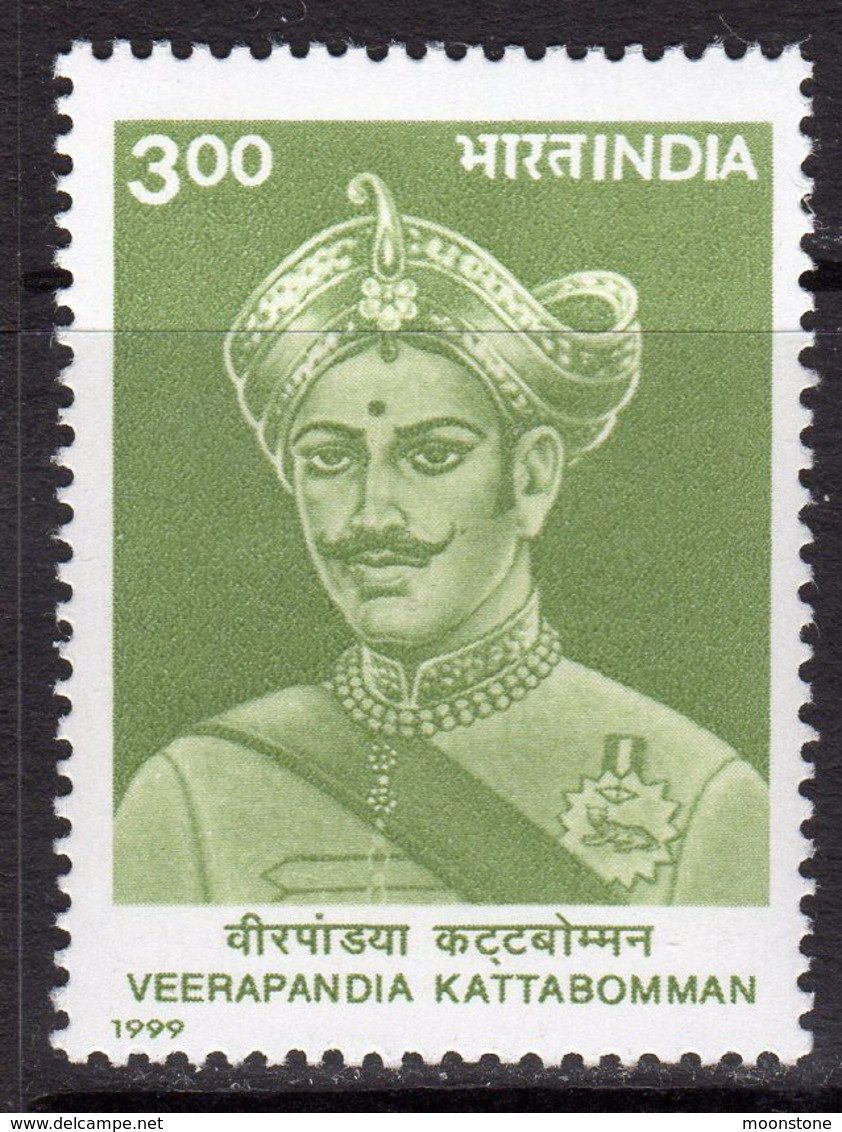 India 1999 Death Bicentenary Of Veerapandia Kattabomman, MNH, SG 1879 (D) - Ongebruikt