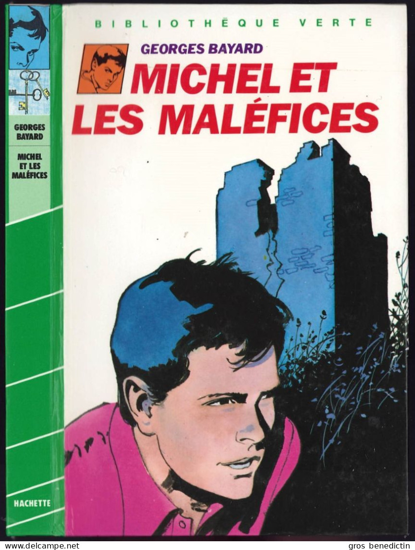 Hachette - Bibliothèque Verte - Georges Bayard - "Michel Et Les Maléfices" - 1983 - #Ben&Mich - Biblioteca Verde