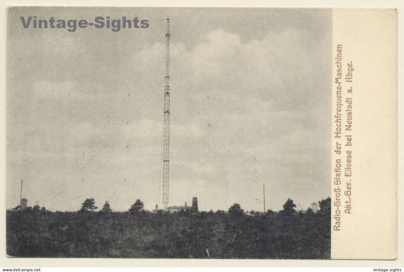 Eilvese Bei Neustadt / Germany: Radio Groß Station / Transmission Tower (Vintage PC) - Neustadt Am Rübenberge