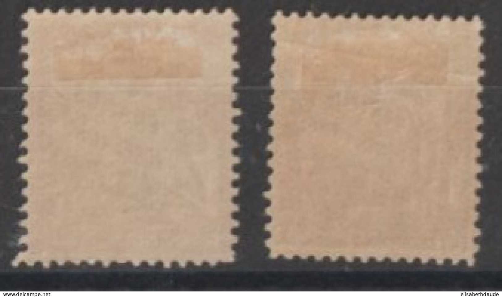 1931 - ANDORRE - TAXE YVERT N°2+7 * MLH - COTE = 20 EUR - Unused Stamps