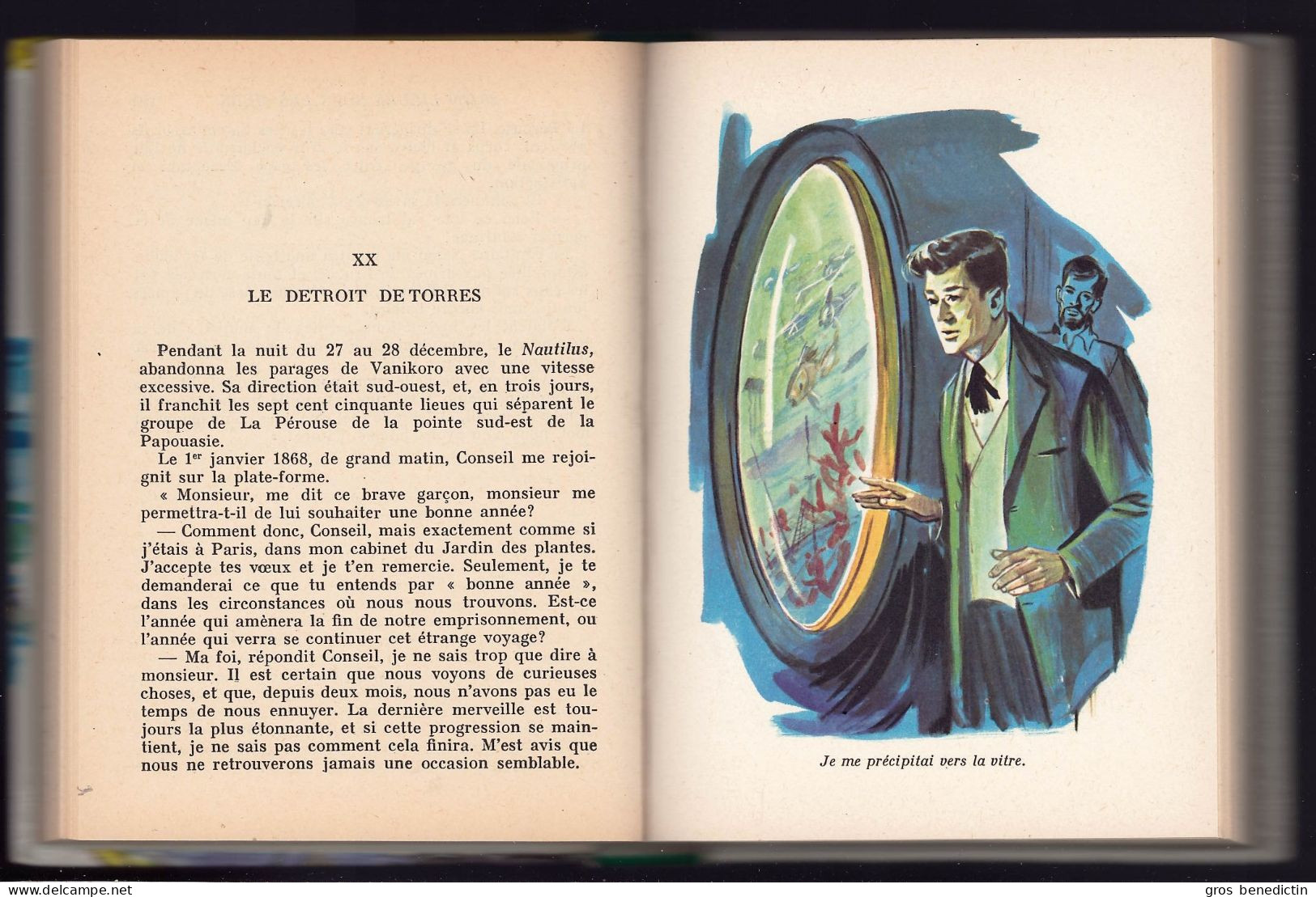 Hachette - Bibliothèque Verte N°III - Jules Verne- "20.000 Lieues Sous Les Mers" - 1965 - #Ben&JVerne - #Ben&Voldble - Bibliotheque Verte