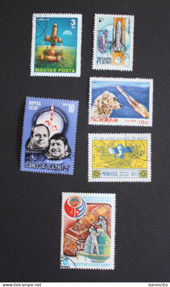 130 FRANCOBOLLI MISTI TEMATICA SPAZIO - MIXED STAMPS OF SPACE - ESPACIO - ESPACE - Andere & Zonder Classificatie