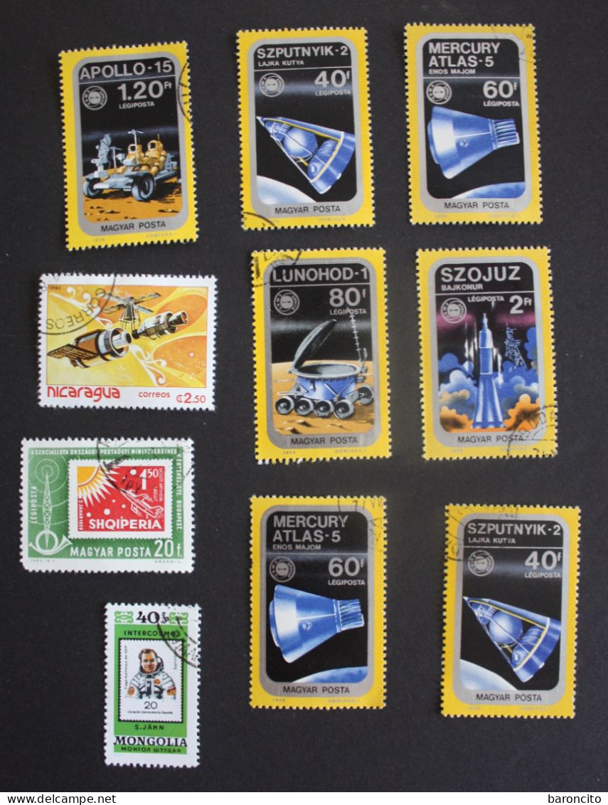 130 FRANCOBOLLI MISTI TEMATICA SPAZIO - MIXED STAMPS OF SPACE - ESPACIO - ESPACE