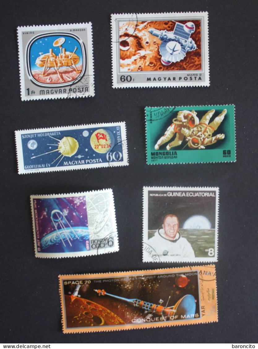 130 FRANCOBOLLI MISTI TEMATICA SPAZIO - MIXED STAMPS OF SPACE - ESPACIO - ESPACE