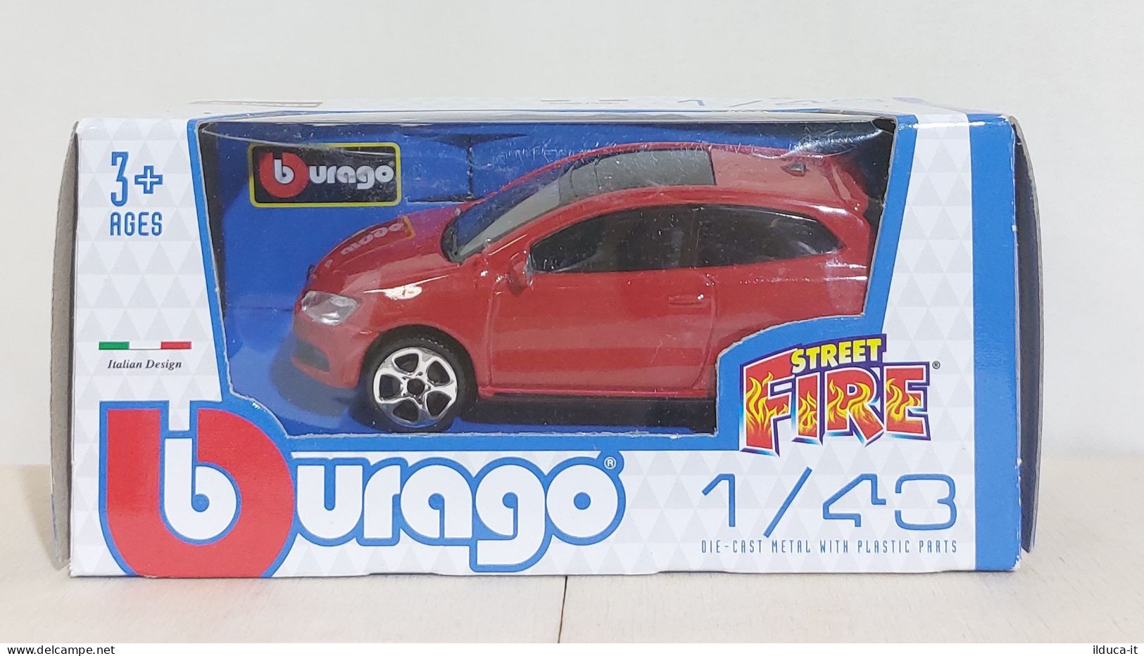 I116065 BURAGO 1/43 Serie Street Fire - Volkswagen Polo GTi - Box - Burago