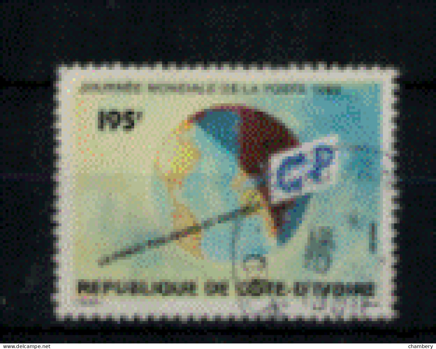Cote D'Ivoire - "Journée Mondiale De La Poste" - T. Oblitéré N° 835 De 1989 - Côte D'Ivoire (1960-...)