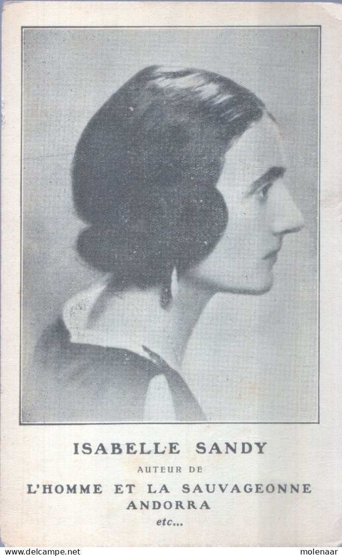 Frankrijk Postkaart Isabelle Sandy Ongebruikt (11911) - Ecrivains