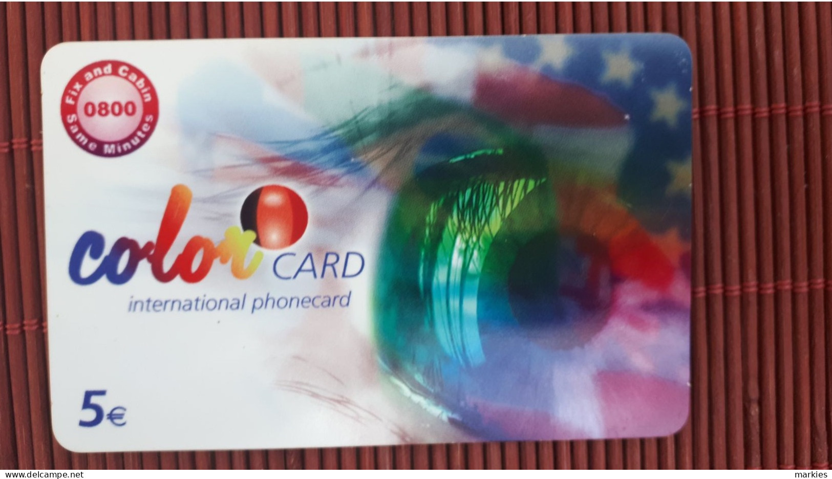 Prepaidcard Color Card Belgium Used  Rare - Cartes GSM, Recharges & Prépayées